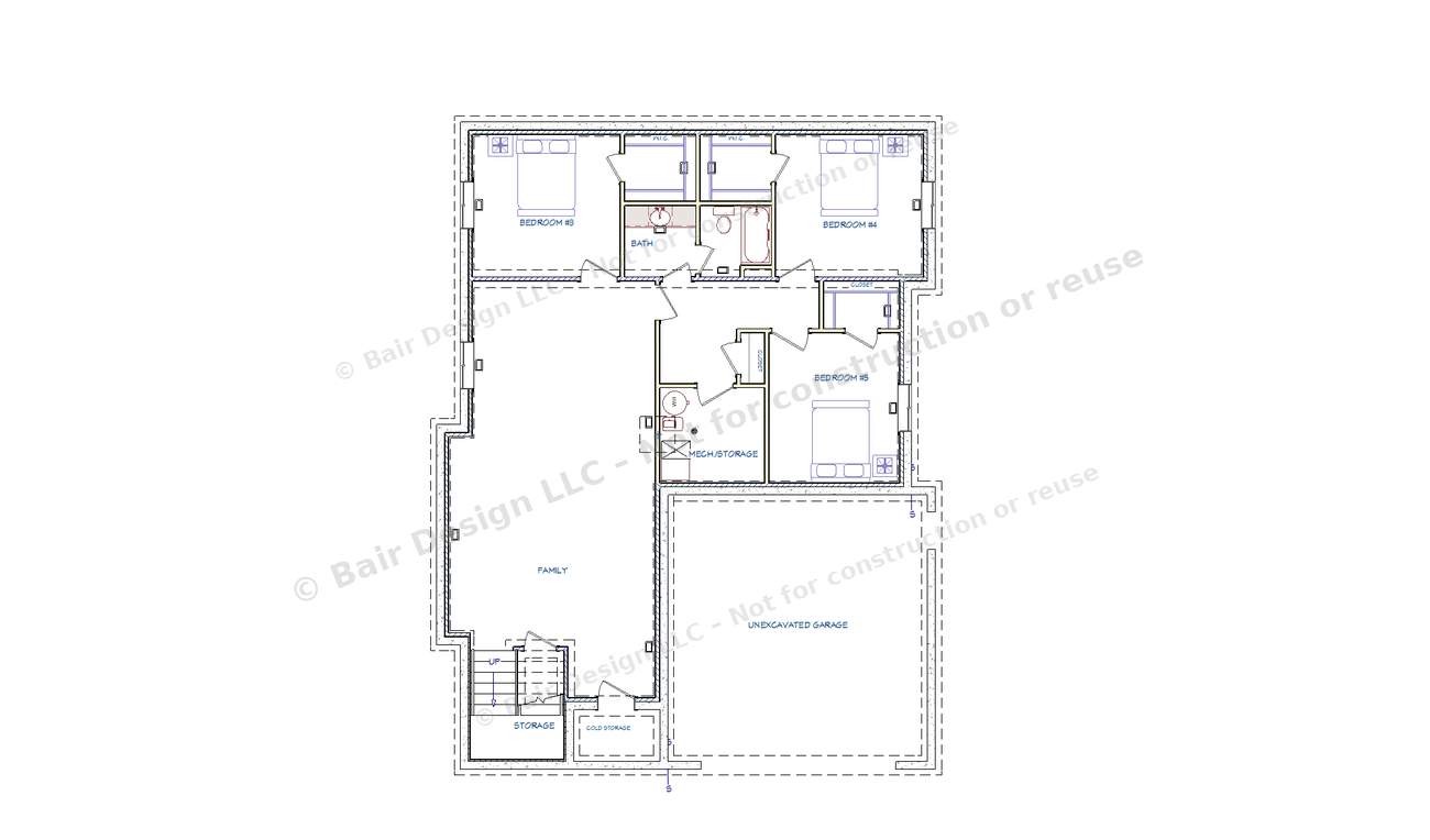 The Lucy basement floor plan overview, 2025 Top of Utah Parade of Homes