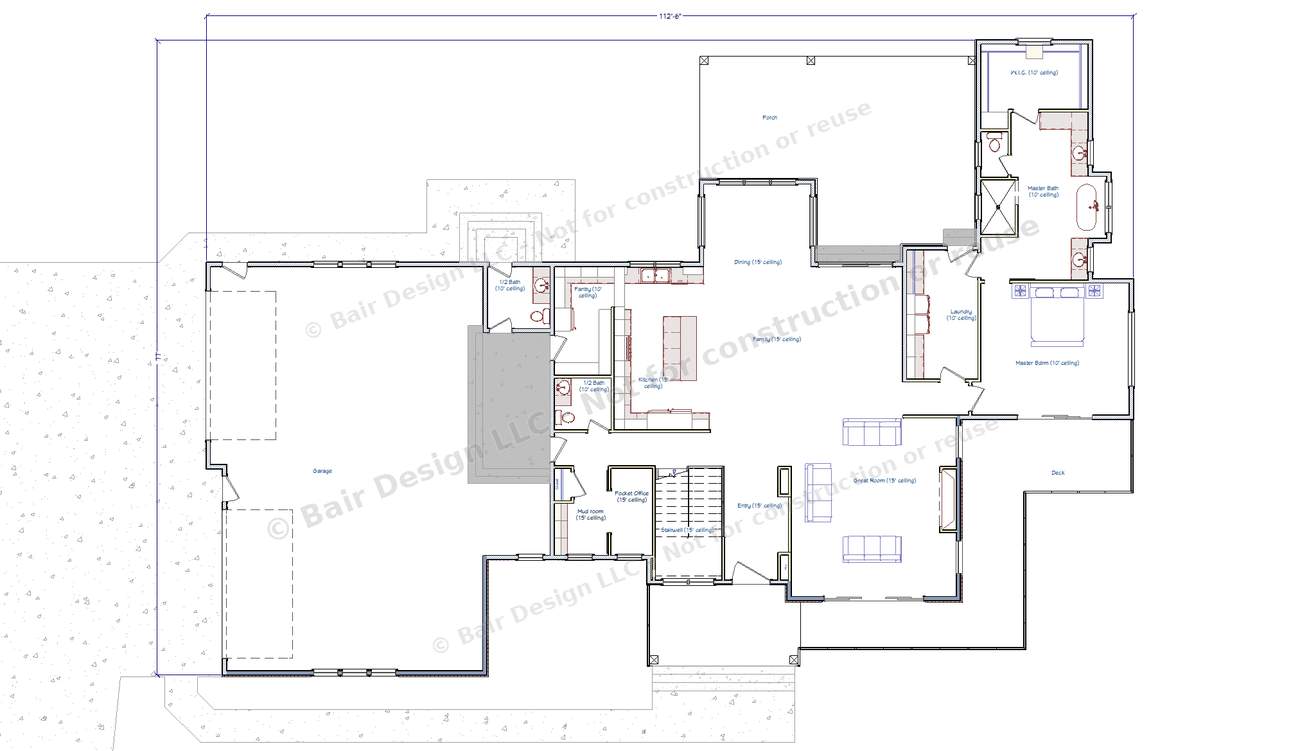 Valley View Estate main floor plan overview, 2023 Top of Utah Parade of Homes